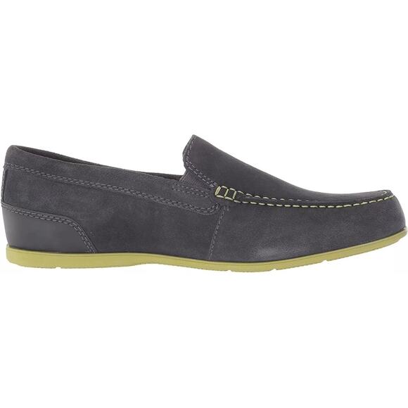 Rockport Men Malcom Venetian Slip On Moc Toe Loafers Size US 11.5M Grey Suede - Picture 2 of 6